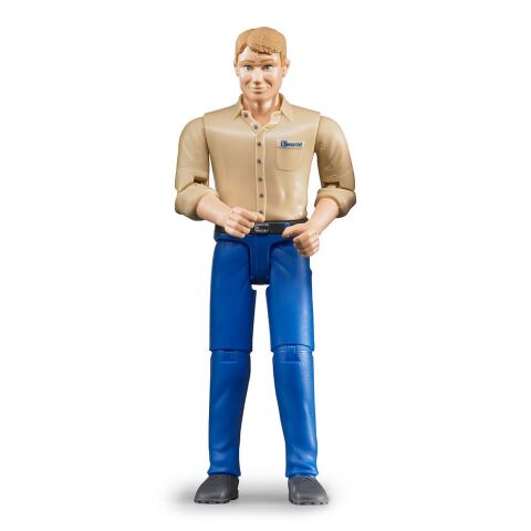 Bruder BWORLD Figur eines Mannes in blauen Hosen