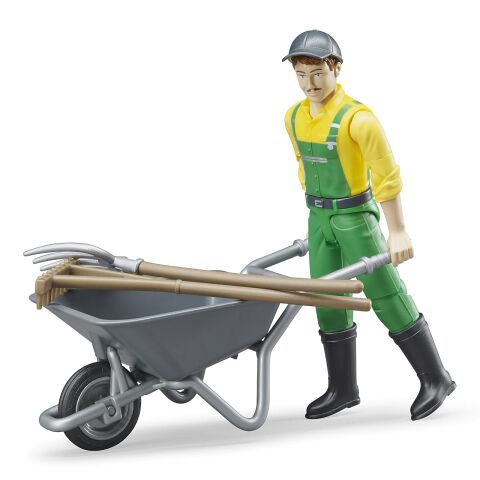 Bruder BWORLD Farmer mit Zubehör