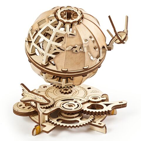 Ugears Mechanisches 3D-Holzpuzzle Globus