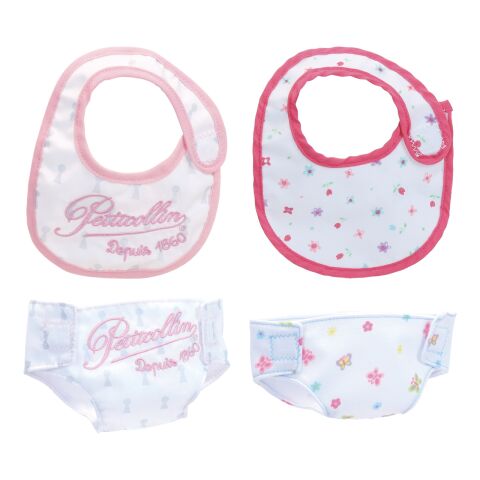 Petitcollin Lätzchen und Windel Set (für Puppe 36-40 cm)