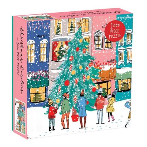 Galison Puzzle Christmas Carolers 1000 Teile