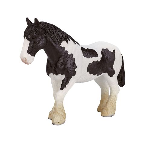 Mojo Clydesdale Pferd schwarzweiß