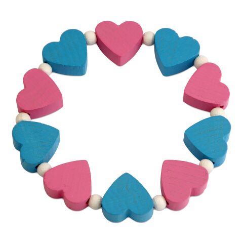 Detoa Baby-Armband mit rosa und blauen Herzen
