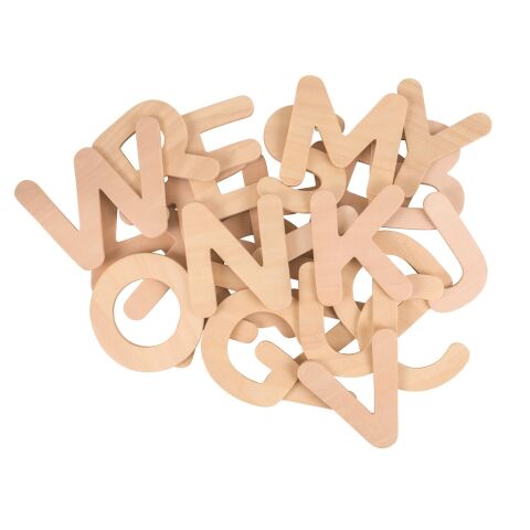 Bigjigs Toys Hölzerne Alphabet Großbuchstaben