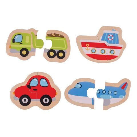 Bigjigs Toys Easy Puzzle Fahrzeuge