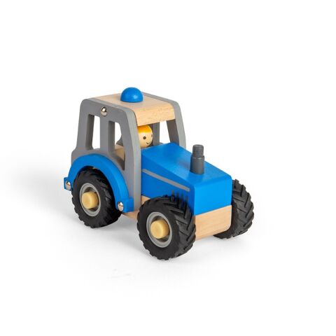 Bigjigs Toys Traktor blau