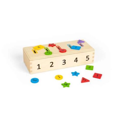 Bigjigs Toys Sortieren von Farben, Formen und Zahlen