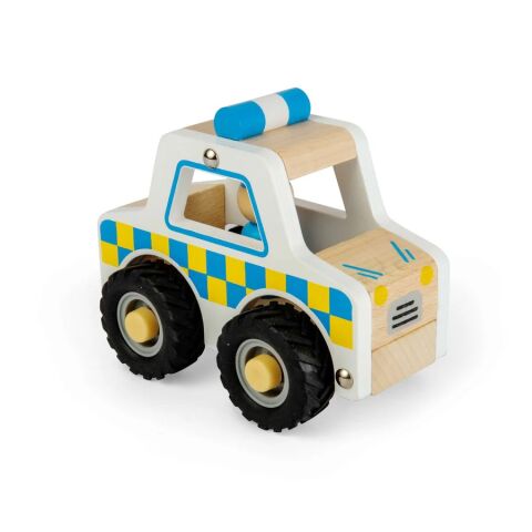 Bigjigs Toys Mini-Polizeiauto aus Holz