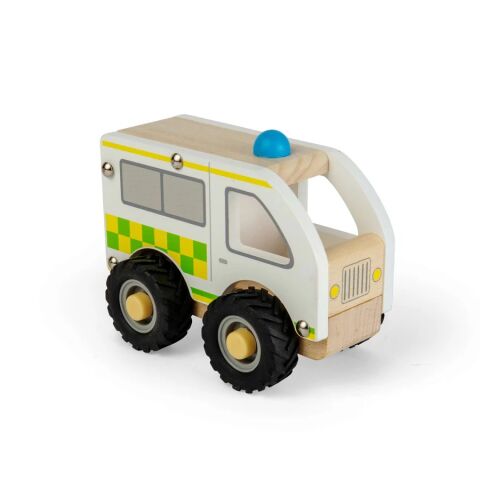 Bigjigs Toys Mini-Krankenwagen aus Holz