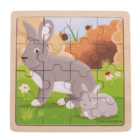 Bigjigs Toys Hase und Kaninchen Puzzle