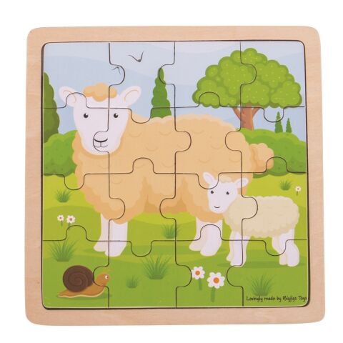 Bigjigs Toys Puzzle - Schafe und Lämmer