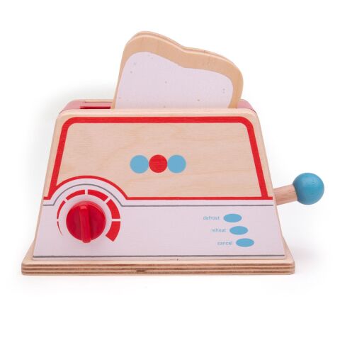 Bigjigs Toys Toaster aus Holz mit Punkten
