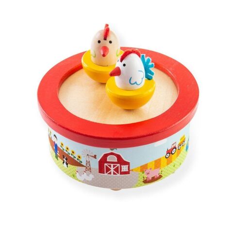 Bigjigs Toys Holzspieluhr Bauernhof