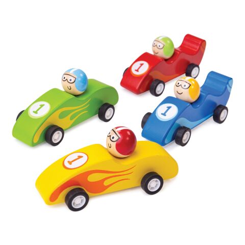 Bigjigs Toys Buntes hölzernes Rennauto 1 Stk