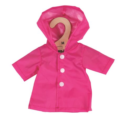 Bigjigs Toys Rosa Mantel für Puppe 34 cm