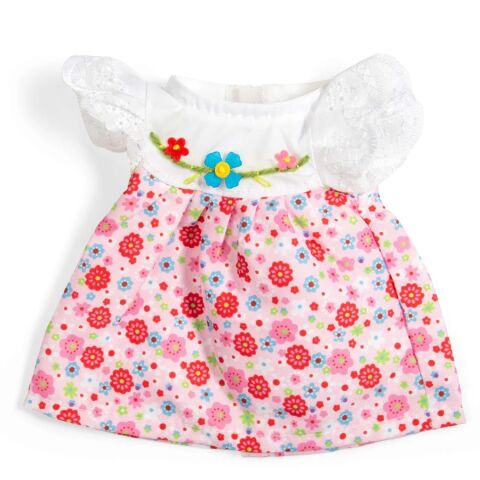 Bigjigs Toys Rosa Kleid mit Spitzenärmeln für Puppe 28 cm