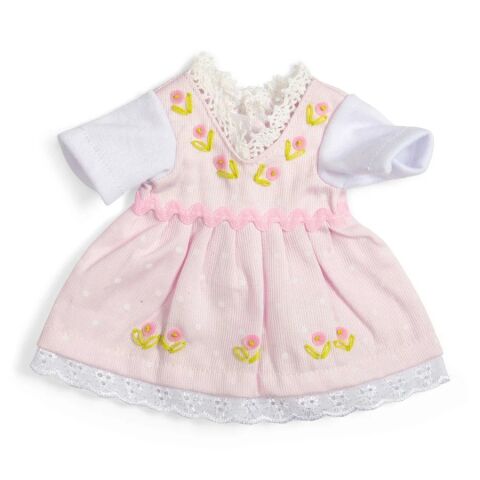 Bigjigs Toys Rosa Kleid mit weißem Oberteil für Puppe 28 cm