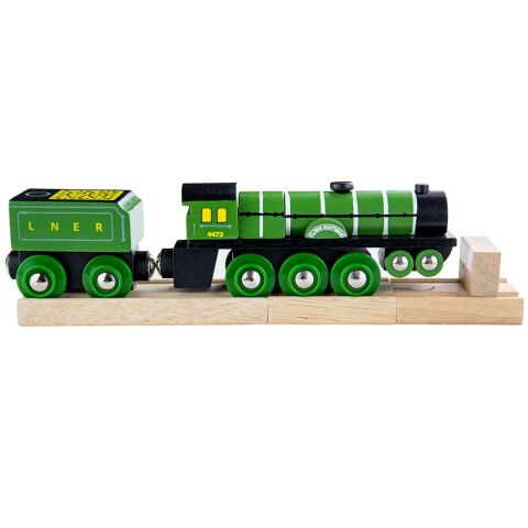 Bigjigs Rail Hölzerne Nachbildung der Flying Scotsman Lokomotive