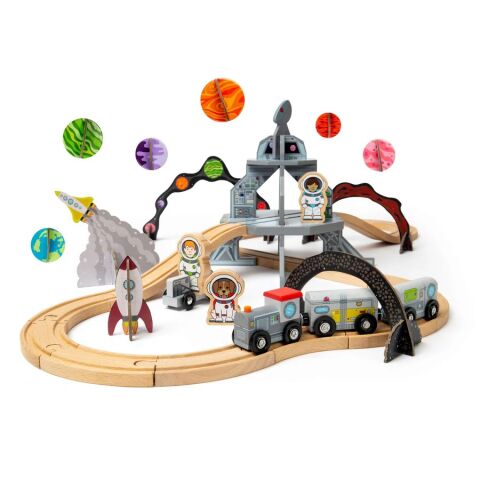 Bigjigs Rail Holz-Weltraumzug