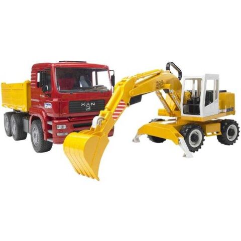 Bruder MAN Lkw und Bagger