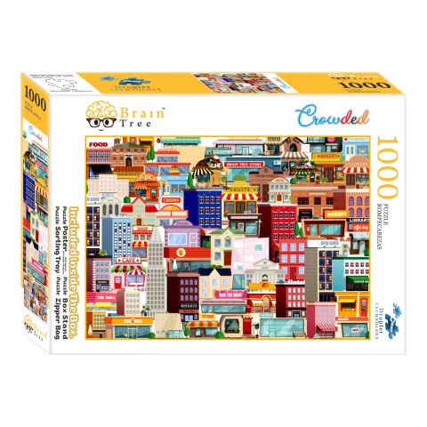 Brain Tree Puzzle Überfüllte Stadt 1000 Teile
