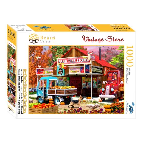 Brain Tree Puzzle Village Grocery 1000 Teile