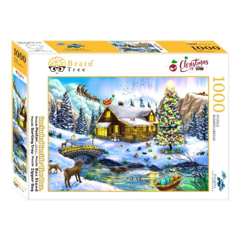 Brain Tree Puzzle Weihnachtskulisse 1000 Teile