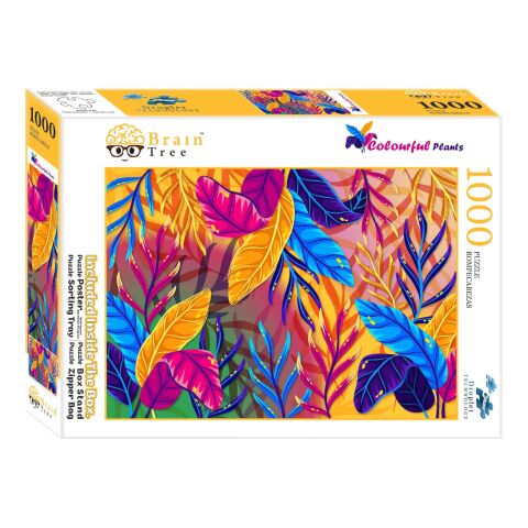 Brain Tree Puzzle Bunte Pflanzen 1000 Teile