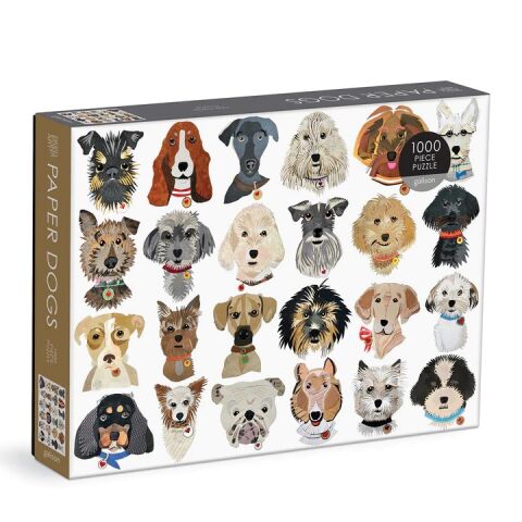 Galison Paper Dogs Puzzle 1000 Teile