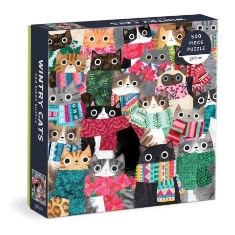 Galison Winter Cats Puzzle 500 Teile