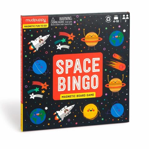 Mudpuppy Magnetisches Brettspiel Space Bingo