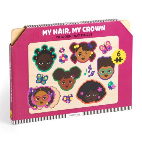Mudpuppy Holzpuzzle Meine Haare, meine Krone
