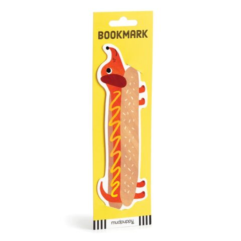 Mudpuppy-Lesezeichen für ein Hotdog-Buch