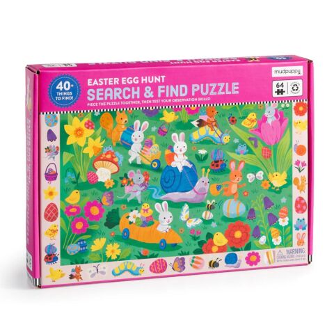 Mudpuppy Puzzle Such- und Finde-Ostereiersuche 64 Teile