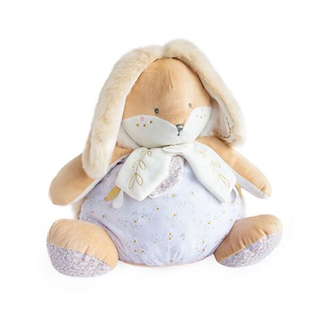 Doudou Weißes Kaninchen mit Stauraum für Pyjamas 38 cm