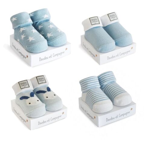 Doudou-Geschenkset - Socken für Jungen 0-6 Monate 1 Paar