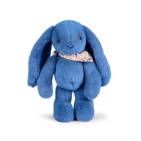 Doudou Plüschhase mit Schal blau 35 cm