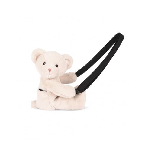 Doudou Plüsch-Umhängetasche Bär Beige 30 cm