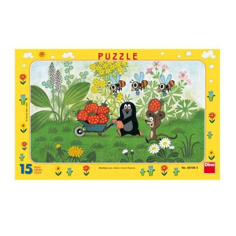 Dino Papierpuzzle Maulwurf auf Reisen 15 Teile