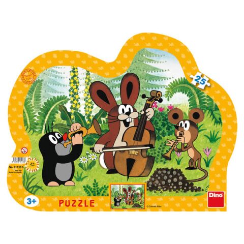 Dino-Puzzle-Maulwurf-Musiker