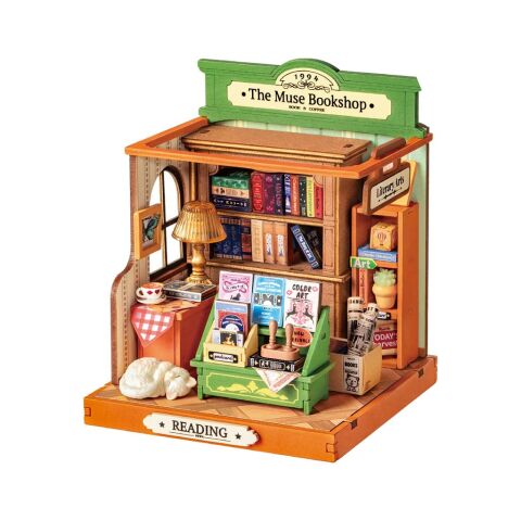 RoboTime 3D-Puzzle Miniaturhaus Buchhandlung
