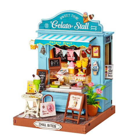 RoboTime 3D-Puzzle Miniaturhaus Eisstand