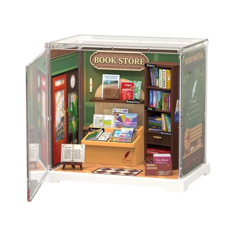 RoboTime 3D-Puzzle Miniaturhaus mini Buchhandlung