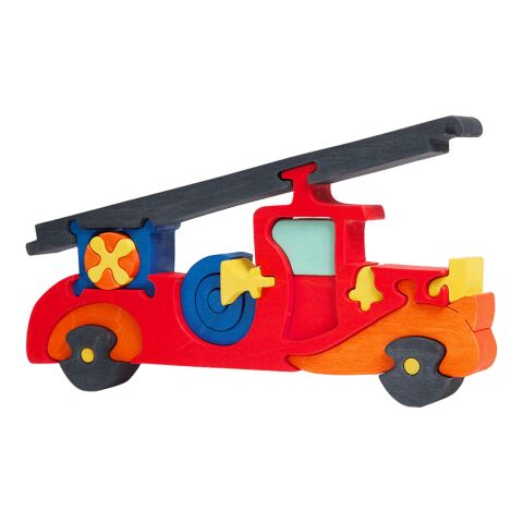 Fauna Massivholz-Puzzle Feuerwehrauto