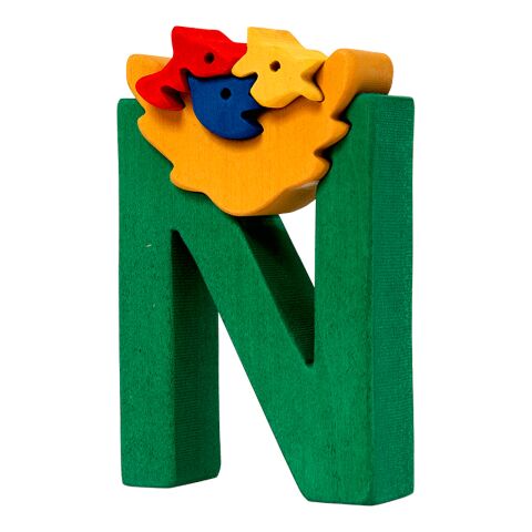 Fauna Alphabet Buchstabe N Nest