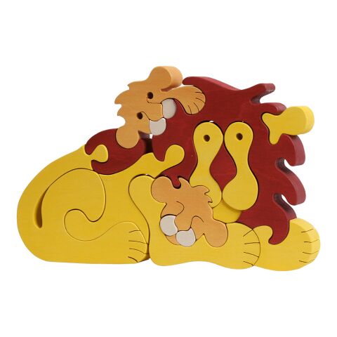 Fauna Massivholzpuzzle großer Löwe