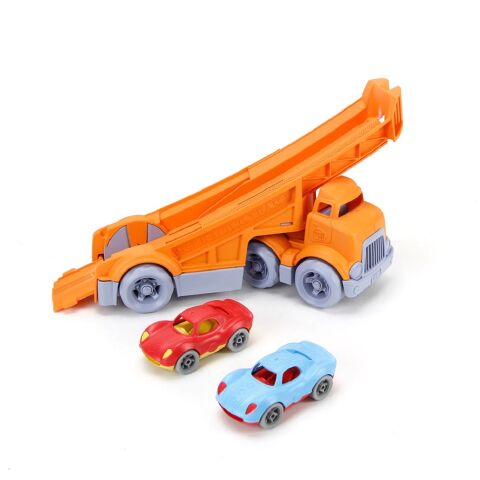 Green Toys Truck mit 2 Rennwagen