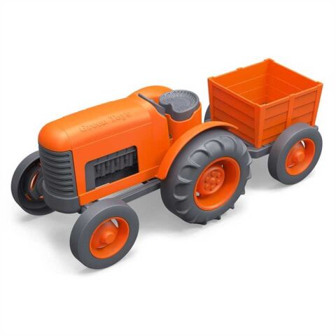 Green Toys Traktor mit Traktor orange
