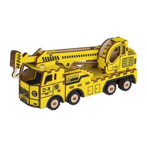 Woodcraft Hölzernes 3D Puzzle Kranwagen