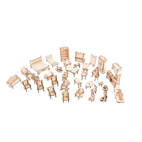 Woodcraft Hölzernes 3D Puzzle Möbel